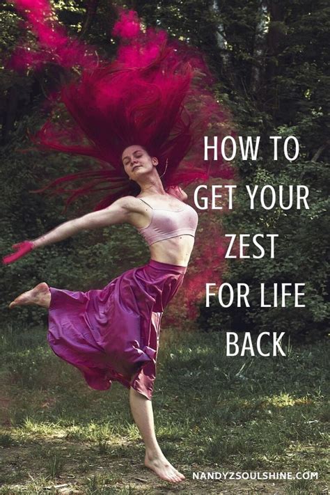 zest for life meaning.
